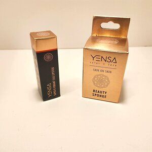 New in Box Yensa Free-Spirit Silk Lipstick & Skin on Skin Beauty Sponge